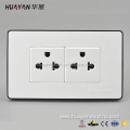 2 gang 3 pin electrical wall socket